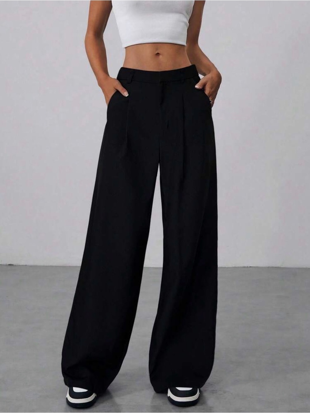 3/$45 Women’s Black Wide-Leg Dress Pants